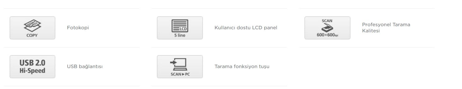 Canon MF231 Fotokopi Tarayıcı Lazer Yazıcı